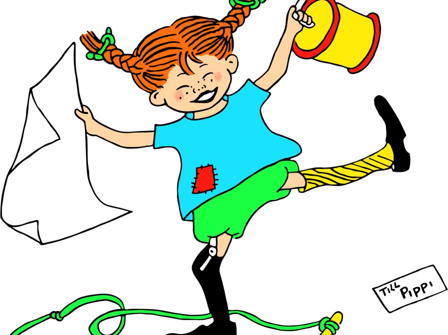 Illustration af Pippi Langstrømpe